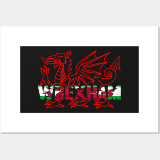 WREXHAM WELSH FLAG DRAIG GOCH II Posters and Art